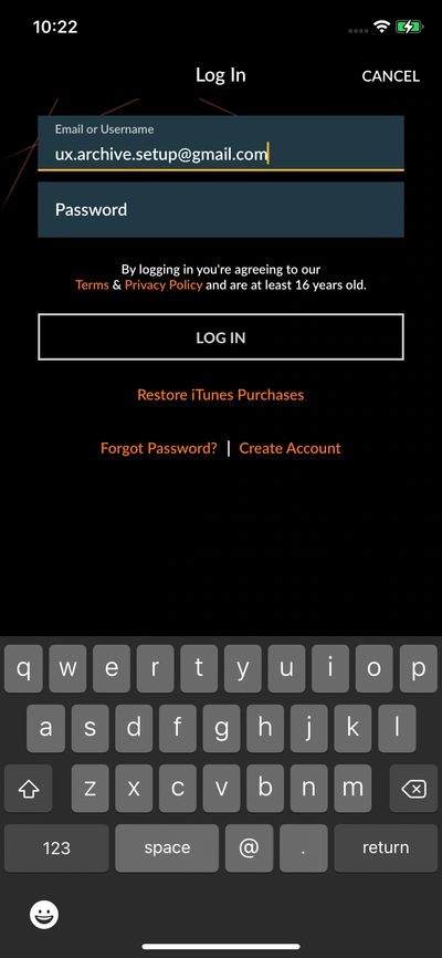 Logins screenshot 