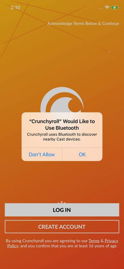 Permission screenshot 