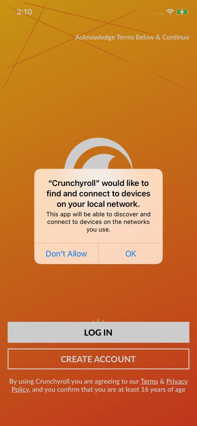 Permission screenshot 