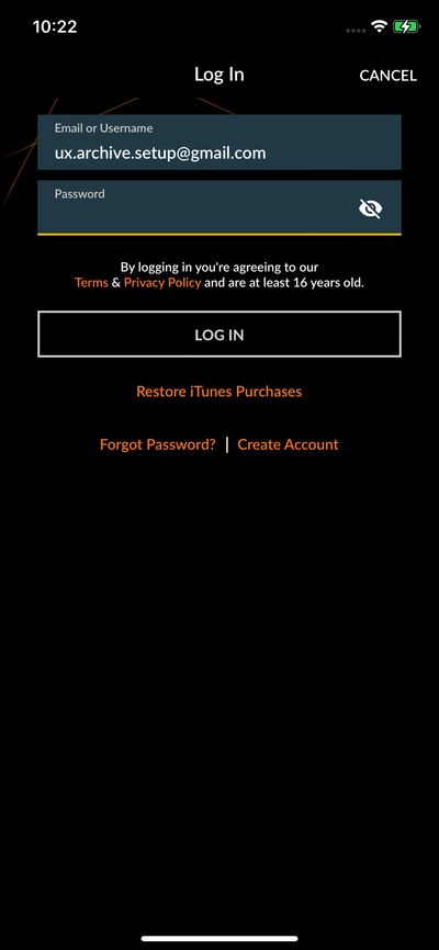 Logins screenshot 