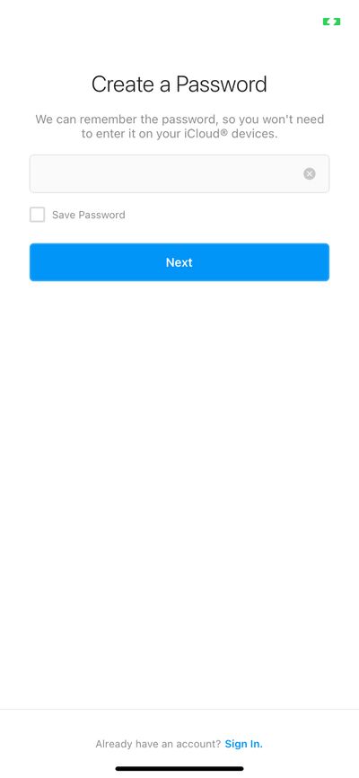Signups screenshot 