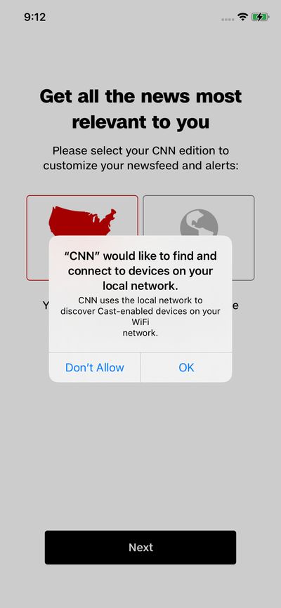 Permission screenshot 
