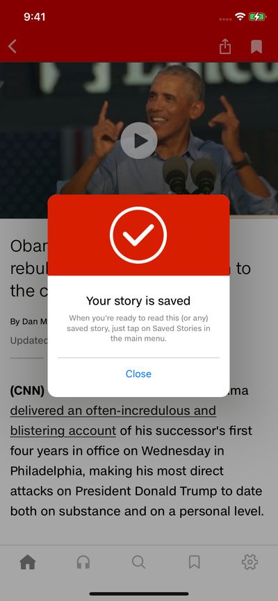 Confirmation screenshot 