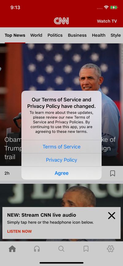 Privacy & Terms screenshot 