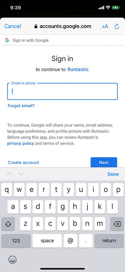 Logins screenshot 