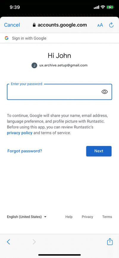 Logins screenshot 