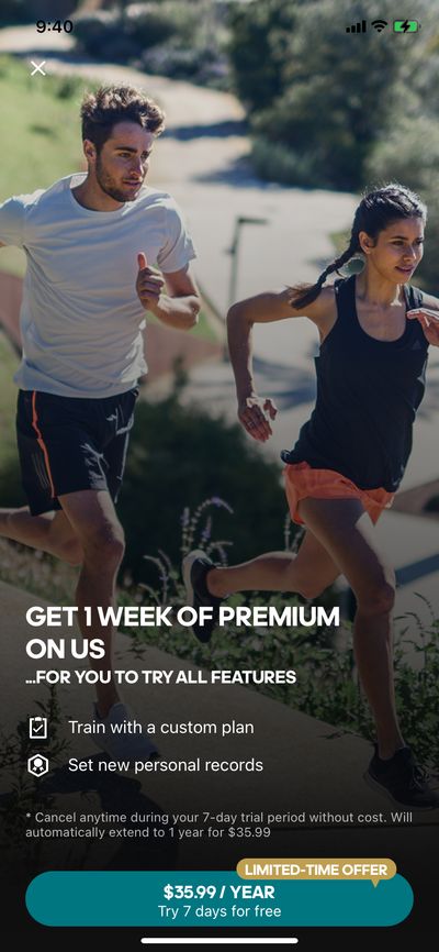 Subscription screenshot 