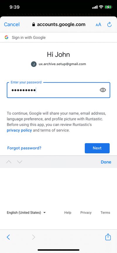 Logins screenshot 