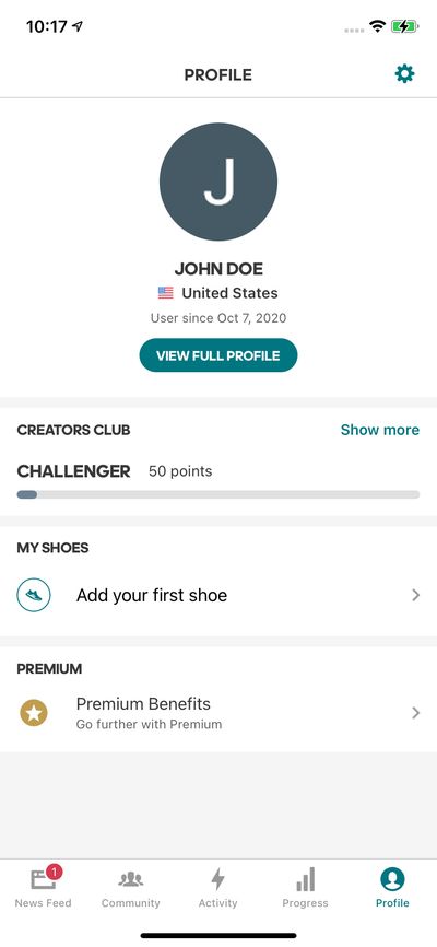 Profile & Account screenshot 