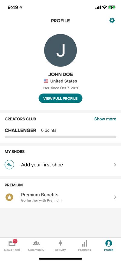 Profile & Account screenshot 