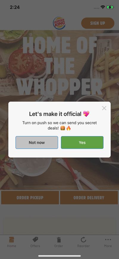 Permission screenshot 