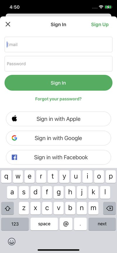 Logins screenshot 